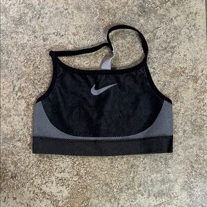 Nike Black and Gray Athletic Bra